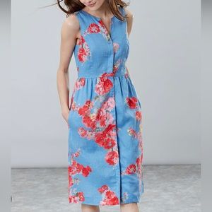 flax linen dress with pockets